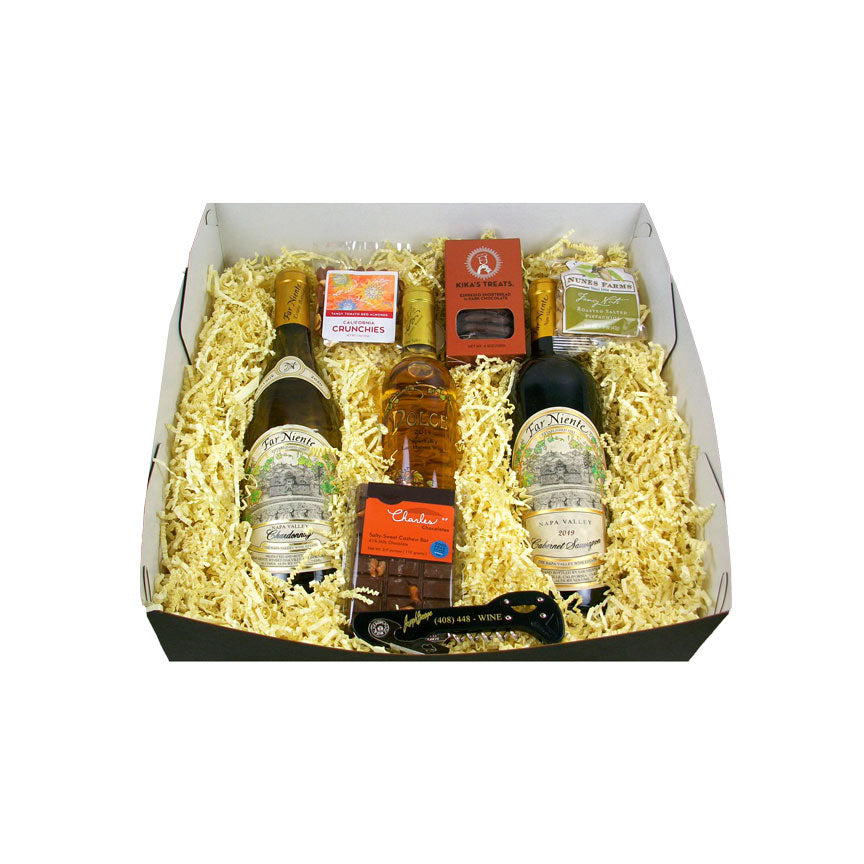 Far Niente Cabernet Sauvginon Far Niente Chardonnay Dolce Dessert Wine Gourmet Chocolate Joseph George Corkscrew with foil cutter